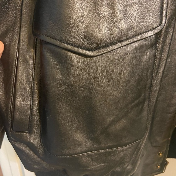 Vintage New York Classics Leather Bomber Jacket - Picture 5 of 8